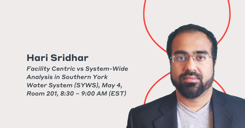 WSPCanada's tweet photo. Hari Sridhar is an Engineer at WSP focusing on Hydraulic Transient, Analysis, Water &amp; Wastewater Studies and other the related field services. Catch his insights today at the #OWWA conference. #water22 #WeAreWSP https://t.co/WS8IFVcP7V