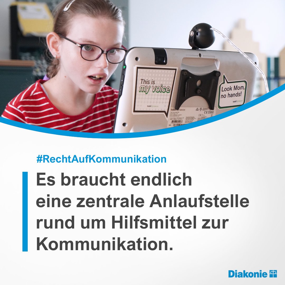 Es ist sehr kompliziert, ein Hilfsmittel zu beantragen. Und bis Betroffene wissen, ob die Kosten für das Hilfsmittel übernommen werden, dauert es oft lange. 1/2 @verbund @lifetoolggmbh  #RechtAufKommunikation