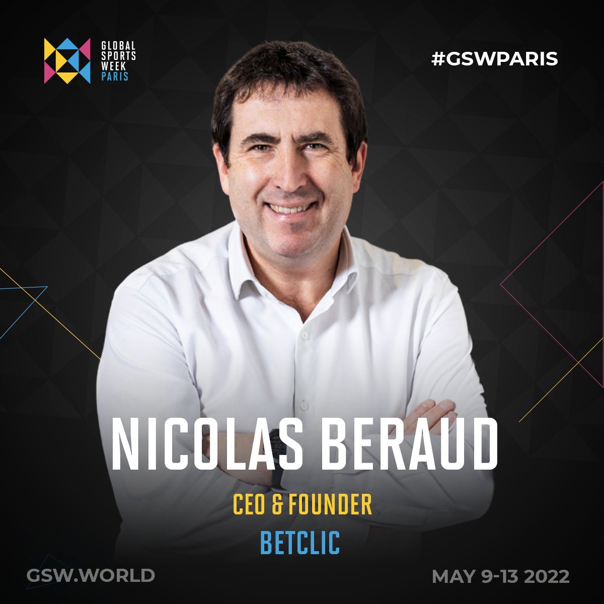 ON THE VISION STAGE AT #GSWParis
🇫🇷 The visionary entrepreneur is bringing his vision of how to grow passion for sport in society through accessible and responsible betting and gaming experiences

Join the conversation:
🗓️May 9-13
📍<a href="/Accor_Arena/">Accor Arena</a> &amp; online
🎟️gsw.world