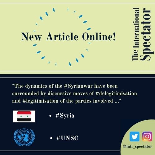 intl_spectator's tweet photo. ⚠️ New article online!

🌏 Interested in the role of #foreignactors on #sovereignity issues?
Want to know what role did #delegitimisation and #legitimisation play for the #Syriangovernment?

Then click here 👉https://t.co/b532MODatg

✏️@AliceCMartini 

#Syria #war #UNSC https://t.co/0n6JMGJne1