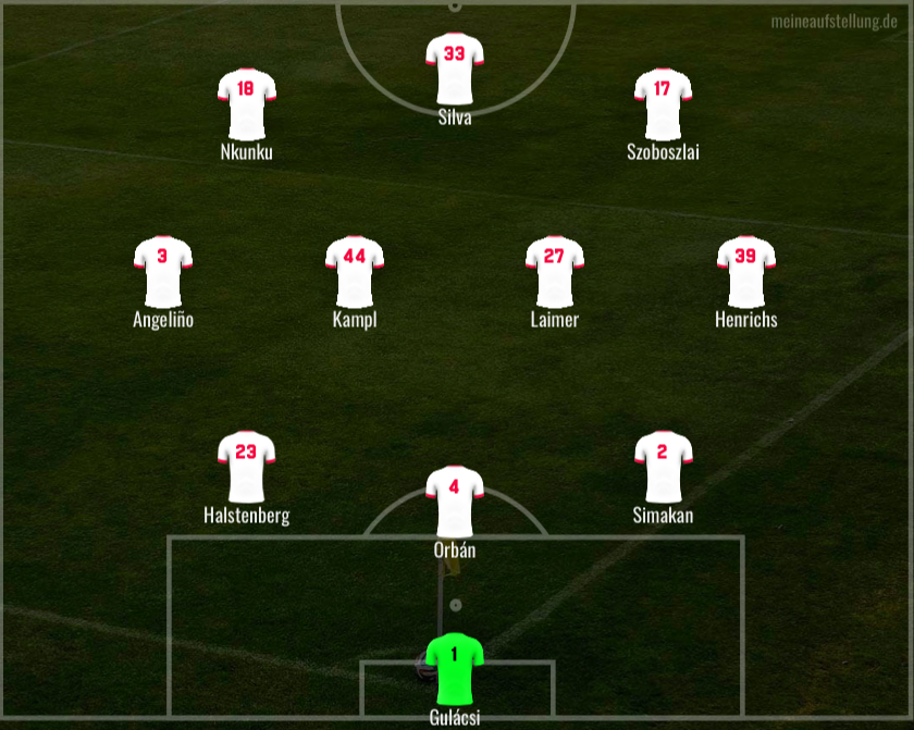 gNiklas43's tweet photo. Diese Aufstellung erwarte ich gegen die Rangers. Halstenberg sollte den müde wirkenden Gvardiol ersetzen. 
Szoboszlai könnte für den schwächelnden Olmo spielen.
Bei Forsberg erwarte ich wieder nur einen Joker-Einsatz.
#RBLepzig #RFCRBL https://t.co/mnUeQdkyt9