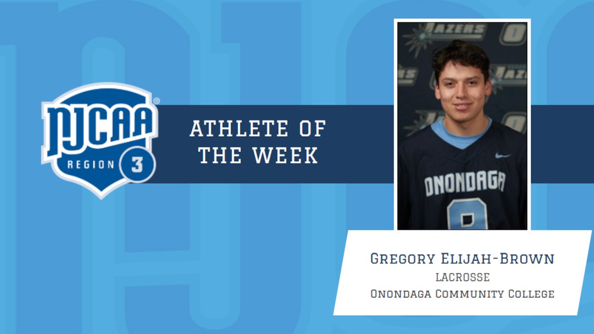 Onondaga CC's Gregory Elijah-Brown named <a href="/NJCAAReg3/">NJCAA REGION 3</a> Athlete of the Week

njcaaregion3.org/aotw/2021-22/s…