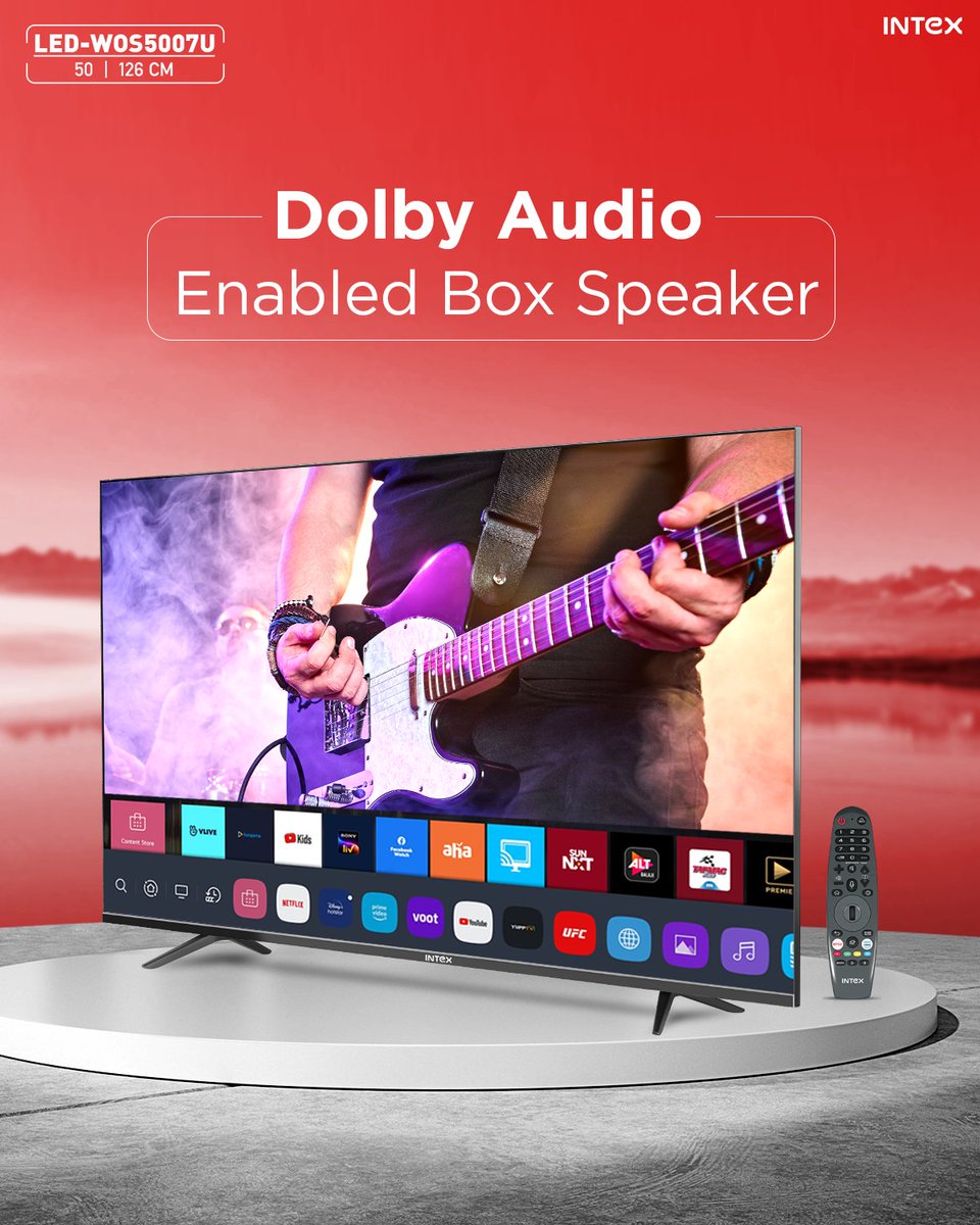 IntexBrand's tweet photo. With a vibrant display throwing 1.07B Colours in every frame, make your family game nights synonymous to stadiums! Get it now: https://t.co/jOVHj6NEW9 #ledtv #webosledtv #led #intextv #intex #intexian #intexledtv https://t.co/tH2aU8wgLf