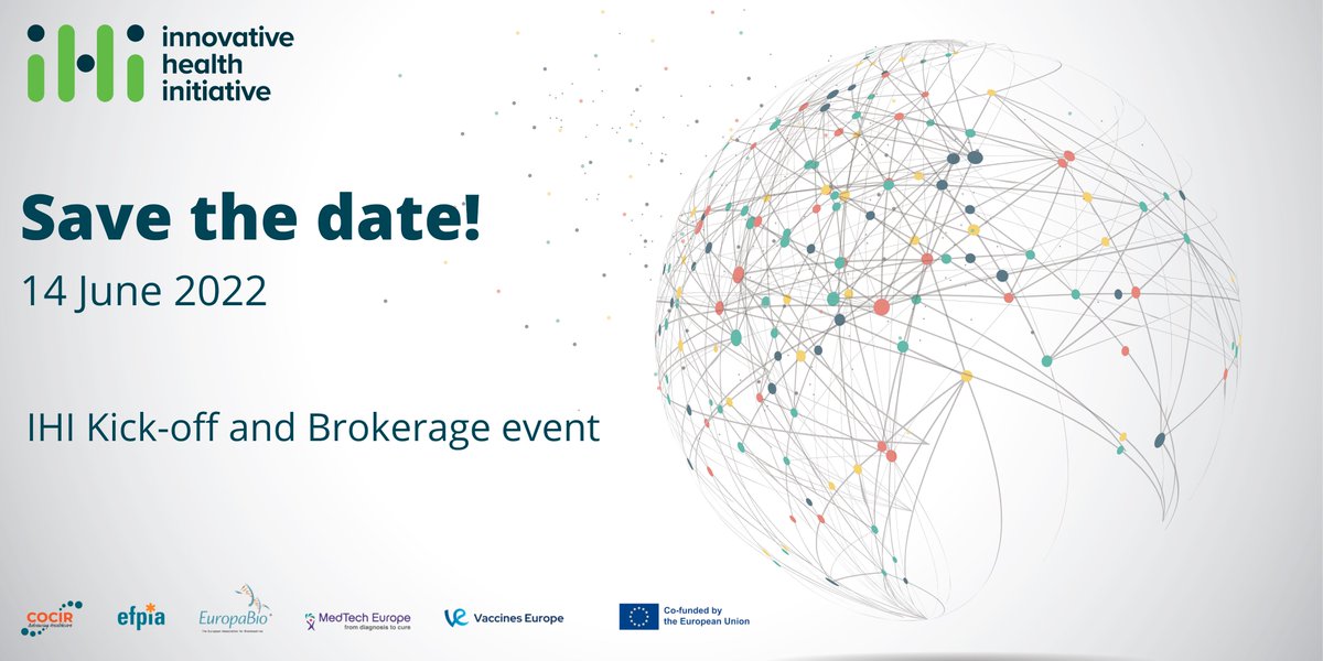 If you are...
✅interested in IHI's first call topics (bit.ly/394PGEe) &amp; want to understand our new rules and procedures
✅keen to meet potential project partners
🗓️Join us on 14 June for our info &amp; brokerage event!
➡️Info bit.ly/IHI-brokerage
Registration opens soon