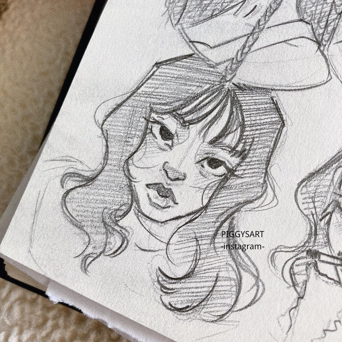 piggysart on X: 🖤~ #drawings #sketches #art #sketchbook #girls
