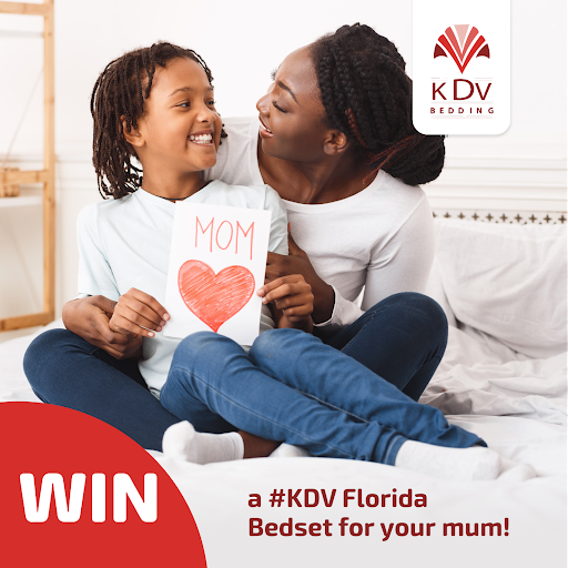 We are giving away a Florida bed set valued at $360! Gift your mum with a Bed Set this season. To win simply -Follow us -RT this post -Tell us why your mum deserves a new bed set The more you enter the higher your chances of winning! Ts and Cs Apply #KDVBedding #giveaway