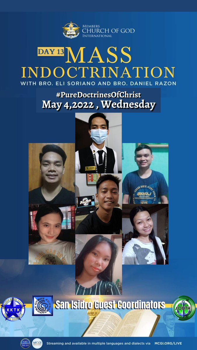 AngeloChamiso's tweet photo. San Isidro Guest Coordinators
@ Mass Indoctrination Day 13
(05-04-22)📖📝
Thanks Be To God 😌💙

Sin Against the Holy Spirit
#PureDoctrinesOfChrist https://t.co/SwBR93qQnx