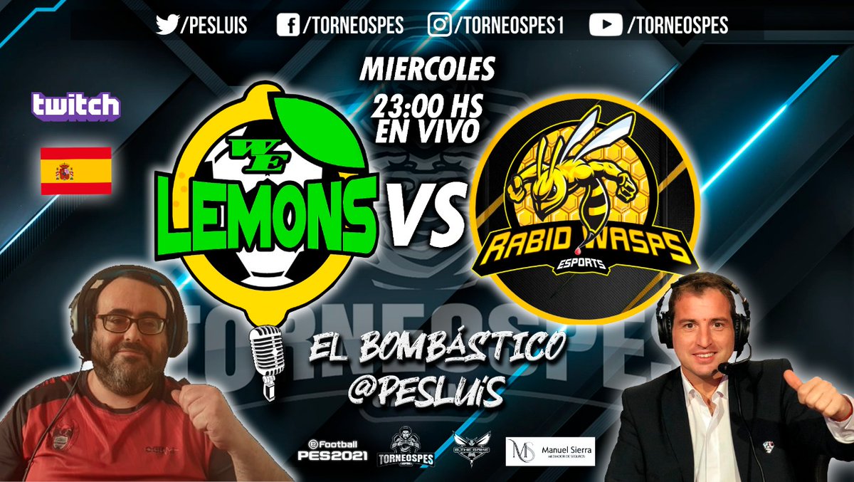 Está Noche 23:00 CET la jornada 3 un auténtico partidazo en riguroso directo con los comentarios del bombastico os esperamos a todos no dudeis en pasaros si queréis pasar un buen rato podéis seguirlo aqui 👇👇
twitch.tv/torneospesbell… <a href="/IgnacioOstertag/">El Bombástico 🔴⚪</a> @entregados_pes <a href="/RabidWasps/">Rabid Wasps</a>