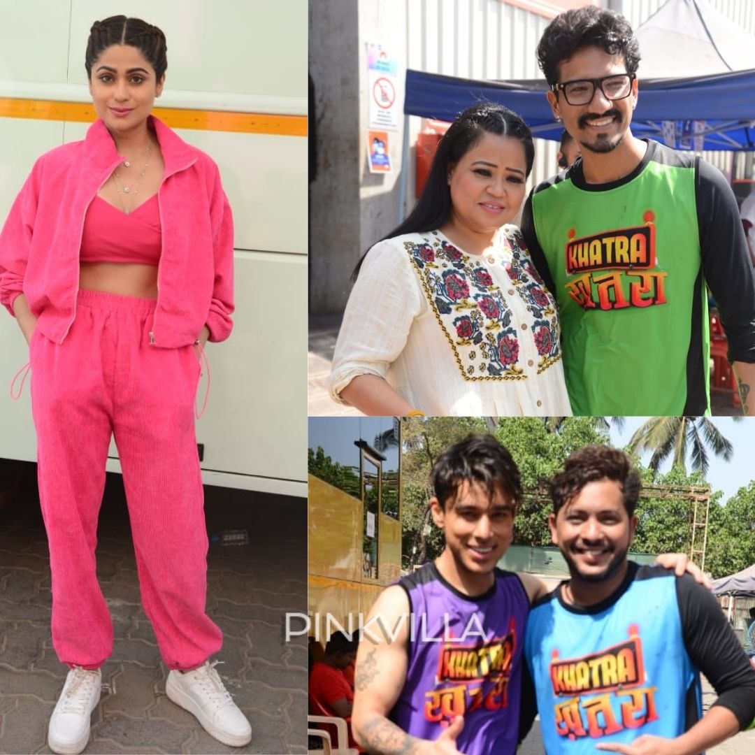 #ShamitaShetty #PratikSejpal, #NishantBhat, #BhartiSingh and #HarshLimbachiyaa posed for us!
Spotted at the sets of #KhatraKhatra tv show.