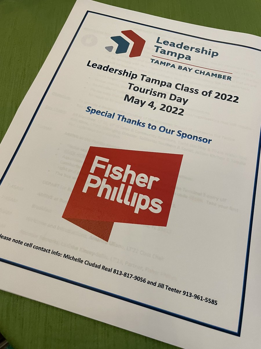 Terriedc1's tweet photo. Thank you @_fisherphillips for sponsoring our day. https://t.co/vnmQLSQj0z