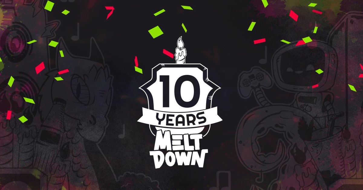 Meltdown a 10 ans ! 🥳 On vous prépare une méga-soirée pour fêter ça avec nous le 28 mai dans tous les bars, et plein de surprises d'ici-là ! #Meltdown10years