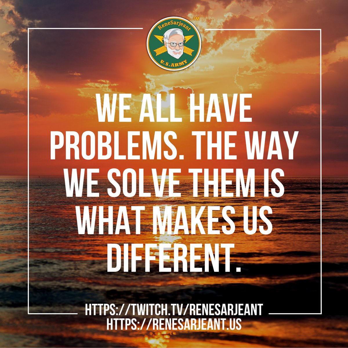 #Dailymotivation from ReneSarjeant, Military &amp; Veteran Gamers Charity Sr Mgr of Content Creation #Twitch <a href="/MVGCharity/">Military & Veteran Gamers Charity 501(c)(3)</a> <a href="/therogueenergy/">Rogue Energy</a> <a href="/ethosthreads/">EthosThreads</a> #mvgost #capcomcreators #teamb42 twitch.tv/renesarjeant &amp; bit.ly/Rene-Discord