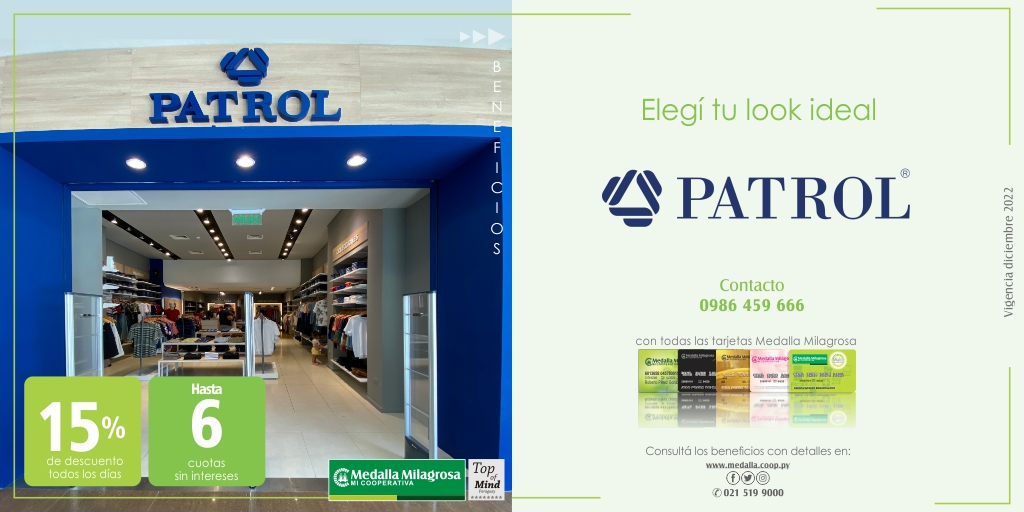 coopmedallapy's tweet photo. ¿Estás buscando armar un outfit que resalte tu estilo? ¡Hacelo con este beneficio que tenés con tus tarjetas en @patroljeanspy! 🛍 https://t.co/yEsiuweUga