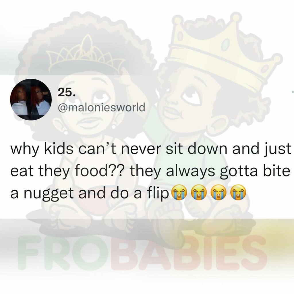 Frobabies's tweet image. Why are kids always doing THE ABSOLUTE MOST? 😂😂

#frobabies #chikfila #sitdownsomewhere #haveaseat #doingthemost #kidswillbekids instagr.am/p/CdIo1s9LU0H/