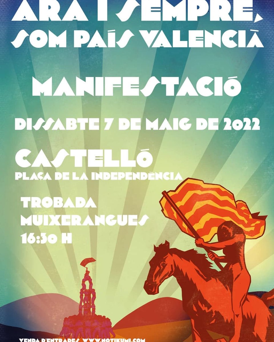 El dissabte 7 de maig,  tindrà lloc a Castelló una trobada de #muixerangues dins dels actes organitzats per <a href="/AccioAccio/">Accio Turmeda</a> per commemorar el #25dabril, la fatídica derrota de la batalla d’Almansa, que, com diu la dita, «a tots alcança».
Com sempre, #juntessommes