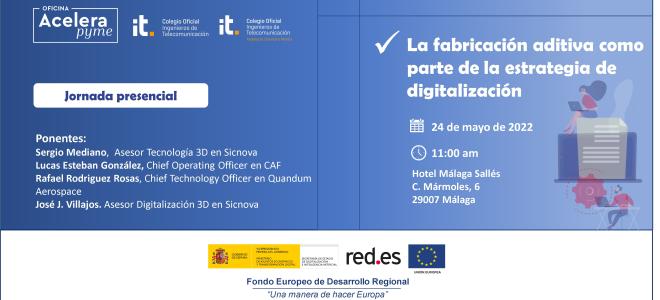 COIT_AEIT's tweet photo. ⭕"La fabricación aditiva como parte de la estrategia de digitalización", jornada presencial y #gratuita en la Oficina #AceleraPymeCOIT
👉 Con expertos de @sicnova3d #CAF, #Quandum
🗓️ 24/MAY
🕐 11:00
📌Inscripciones: https://t.co/IQqwxGw2K8
@redpuntoes @coitaoc @COITAORM_AITA https://t.co/FnXSnJUVeb
