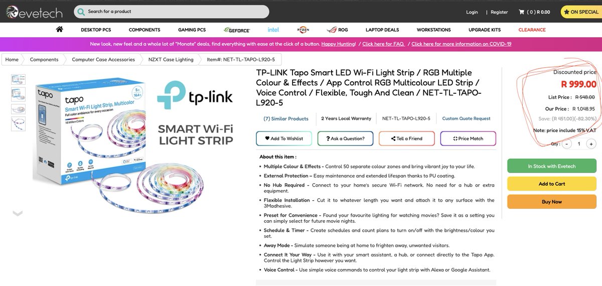 Wow <a href="/Evetech/">EVETECH</a> with specials like these🙈🙈