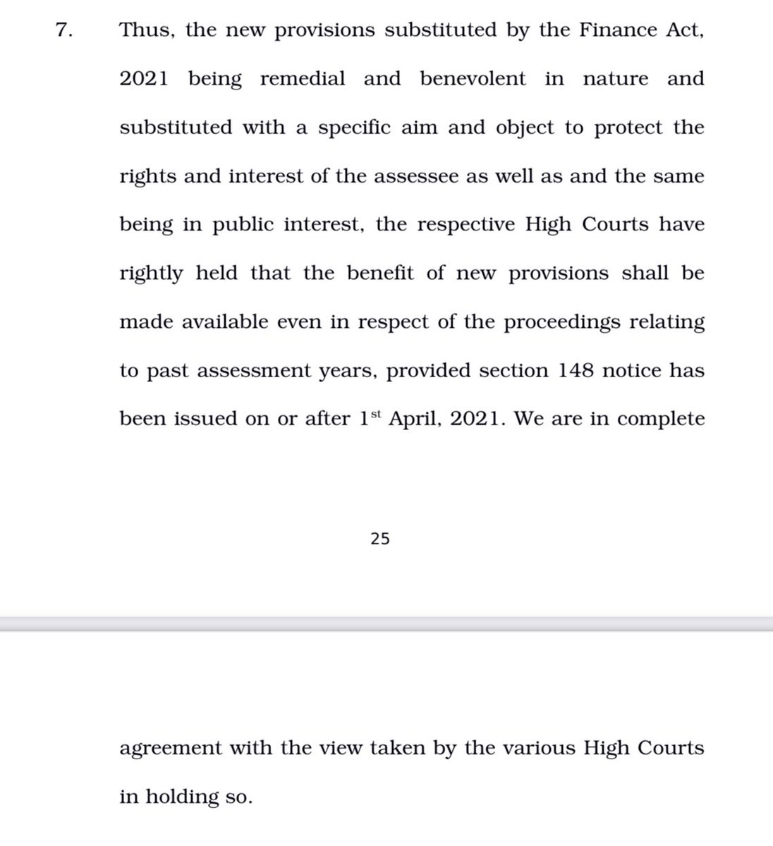 Jatin_Harjai's tweet photo. Sec. 148 notice(s) controversy under Income Tax.
Two important Take Aways:

- Hon’ble SC agreed with legal interpretation taken by HC’s 

- Powers under article 142 used by the SC to regularise notices.

Question before legal fraternities:
Rule of law ? Or
Rule or convenience ? https://t.co/2bOzpfAi6z