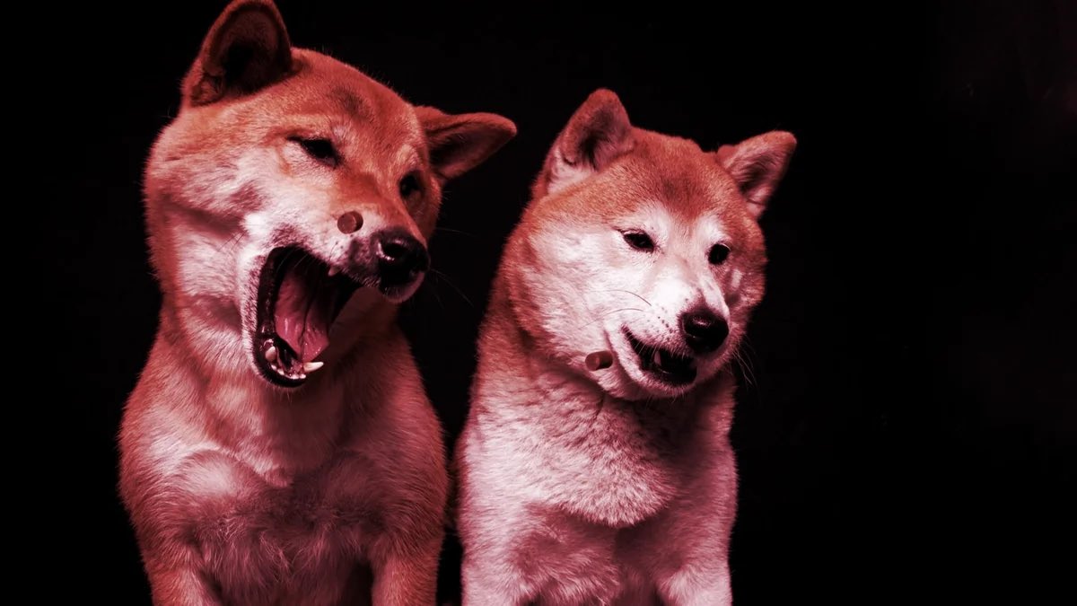 DecryptMedia's tweet photo. Dogecoin, Shiba Inu Suffer Week in Red as Investors Flee Meme Coins
► https://t.co/E2rddR8RkD https://t.co/QsMzmsuMz0