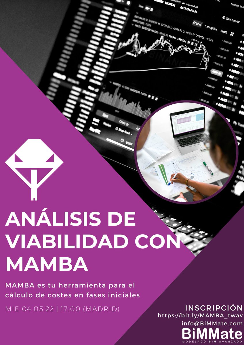 Estima los costes de un modelo BIM poco detallado en menos de 30 minutos. 
No te pierdas nuestro próximo seminario web y te mostramos cómo puede ayudarte MAMBA a dejar de perder tiempo en tareas que no aportan valor. 

📅 04.05.22
⏰ 17:00 (Madrid)
🖥 my.mtr.cool/tgrofamzgo