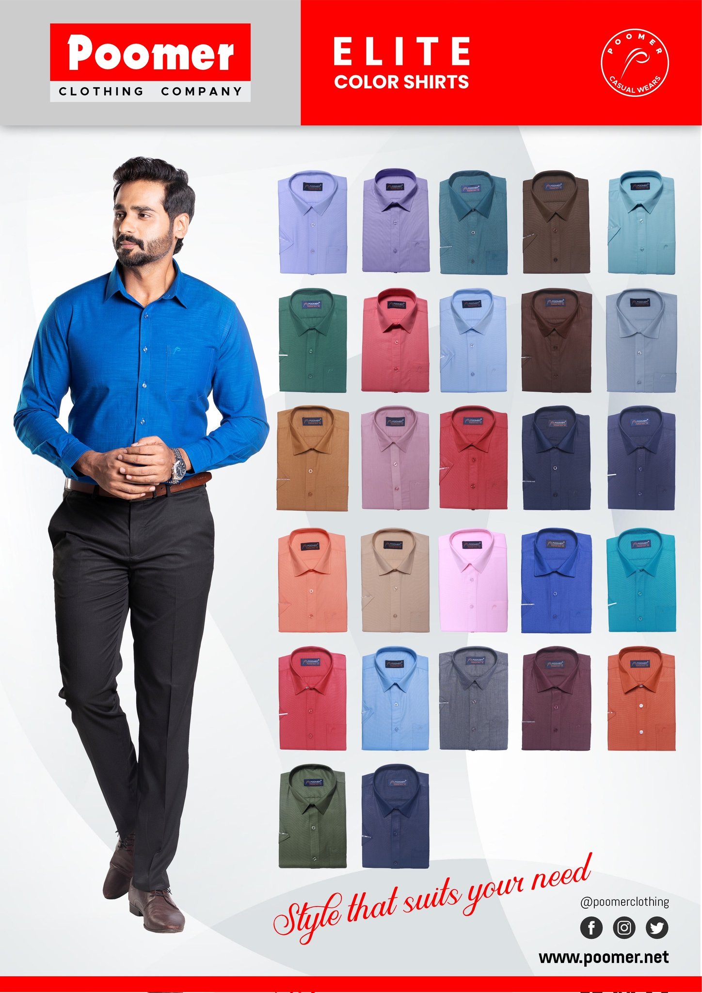 Poomer on X: Comfort and confidence go hand in hand. If you are  comfortable, then you will feel confident from inside. Poomer Premium Elite  Cotton Shirts. Shop Now:  #Poomer #PoomerClothing  #clothing #