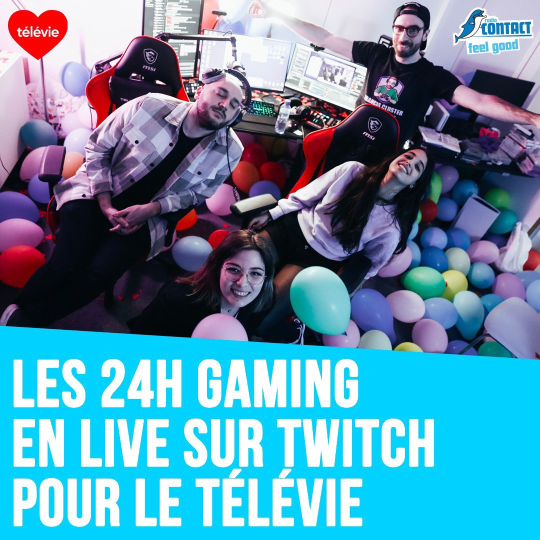 RadioContact's tweet photo. #ContactStream 🎮 la chaine Twitch de Radio Contact lance son premier marathon gaming afin de récolter des dons pour le Télévie ❤️
Les infos ici ➡️ https://t.co/LrKF8ZLuLL
@contact_stream @Batacha_ @Manonolita14 @QDLFiona @naepic @televie #ToutDonner https://t.co/CbOqQ3UTsd