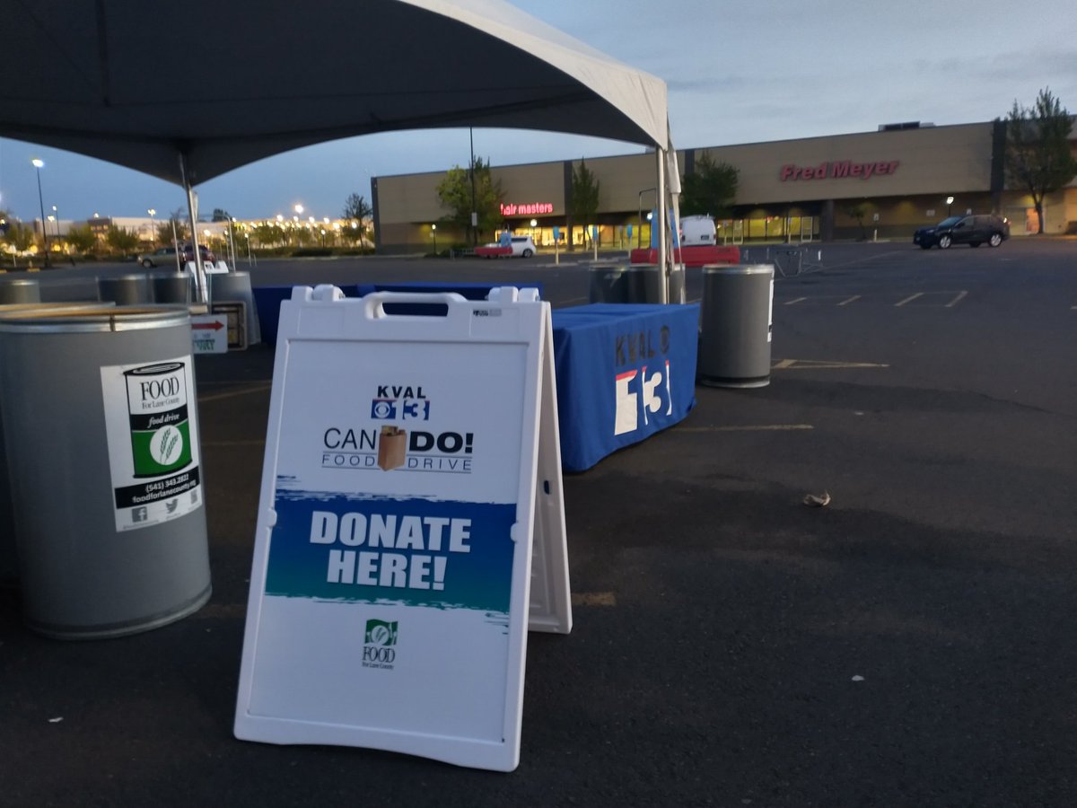 CANDO is a go! We're at the <a href="/FredMeyerStores/">Fred Meyer</a> in Eugene taking donations for <a href="/foodforlc/">FOOD for Lane County</a> all day long. Look forward to seeing you soon!
