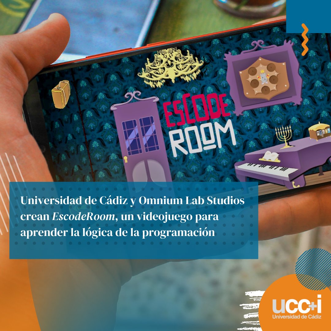 🎮 El grupo de investigación "Mejora del Proceso Software y Métodos Formales (SPI&amp;FM)" de la <a href="/univcadiz/">Universidad de Cádiz</a> y la empresa algecireña <a href="/OmniumLab/">Omnium Lab</a> han desarrollado #EscodeRoom, un videojuego gratuito para dispositivos móviles donde se aprenden fundamentos de la lógica computacional.