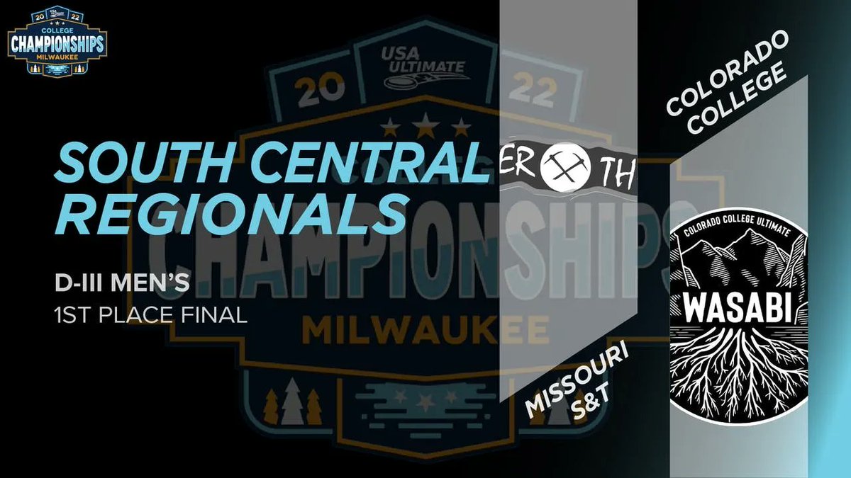 Missouri S&amp;T vs. Colorado College in the Men's Final at South Central Regionals is available for Ultiworld subscribers -> video.ultiworld.com/videos/r1-colo… <a href="/7500Club/">7500 Club</a> <a href="/minerclub_ulti/">S&T Ultimate</a> <a href="/WasabiUltimate/">Colorado College Wasabi</a>
