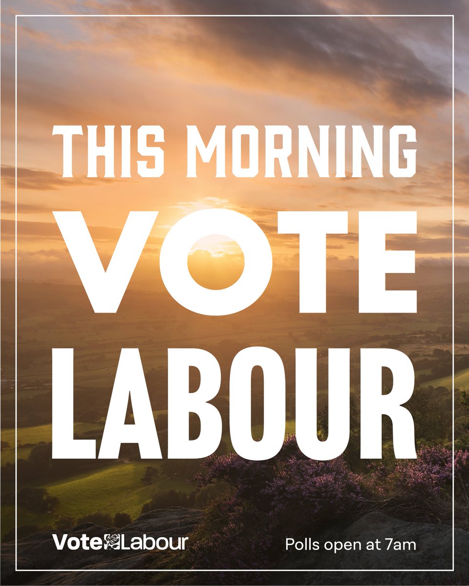 UKLabour's tweet photo. Today is election day!

Vote for the party that’s on your side.

#VoteLabour 🗳 https://t.co/JTwyyMQbre