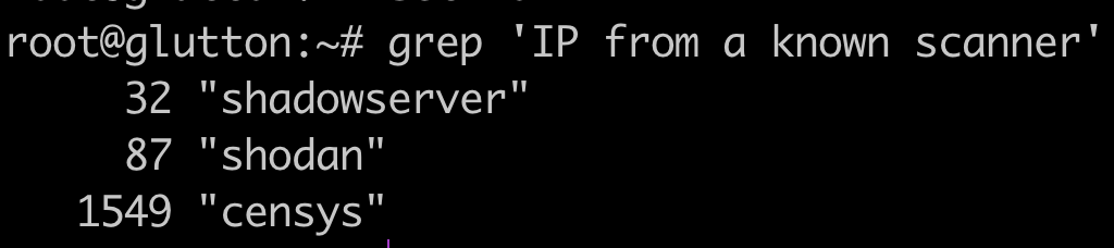 verovaleros's tweet image. Impressed to find how more aggressive is #censys scanning compared to #shodan or #shadowserver. Stats from 20 hours of having  #glutton running.
