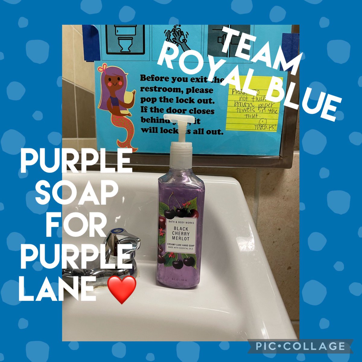 Fancy purple soap for the best address <a href="/CFISDWells/">Wells Elementary</a>! #PurpleLane #PurpleReign #WellsRAK
