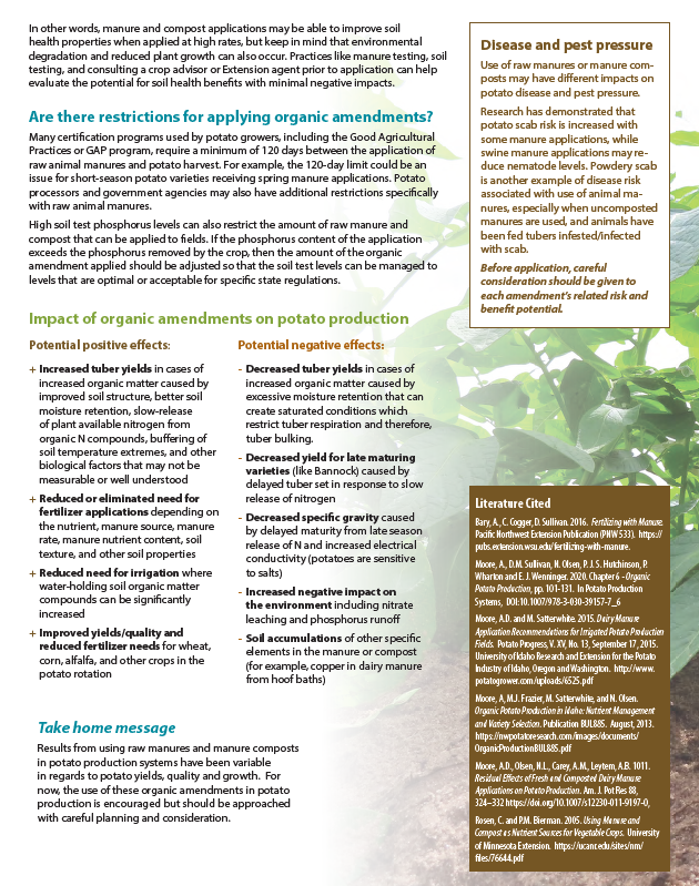 SpudSoilHealth's tweet photo. Check out this new Organic Amendments in Potato Cropping Systems Factsheet!  Find it here: https://t.co/M9Du3pqDfU https://t.co/nLeWHOZFpV