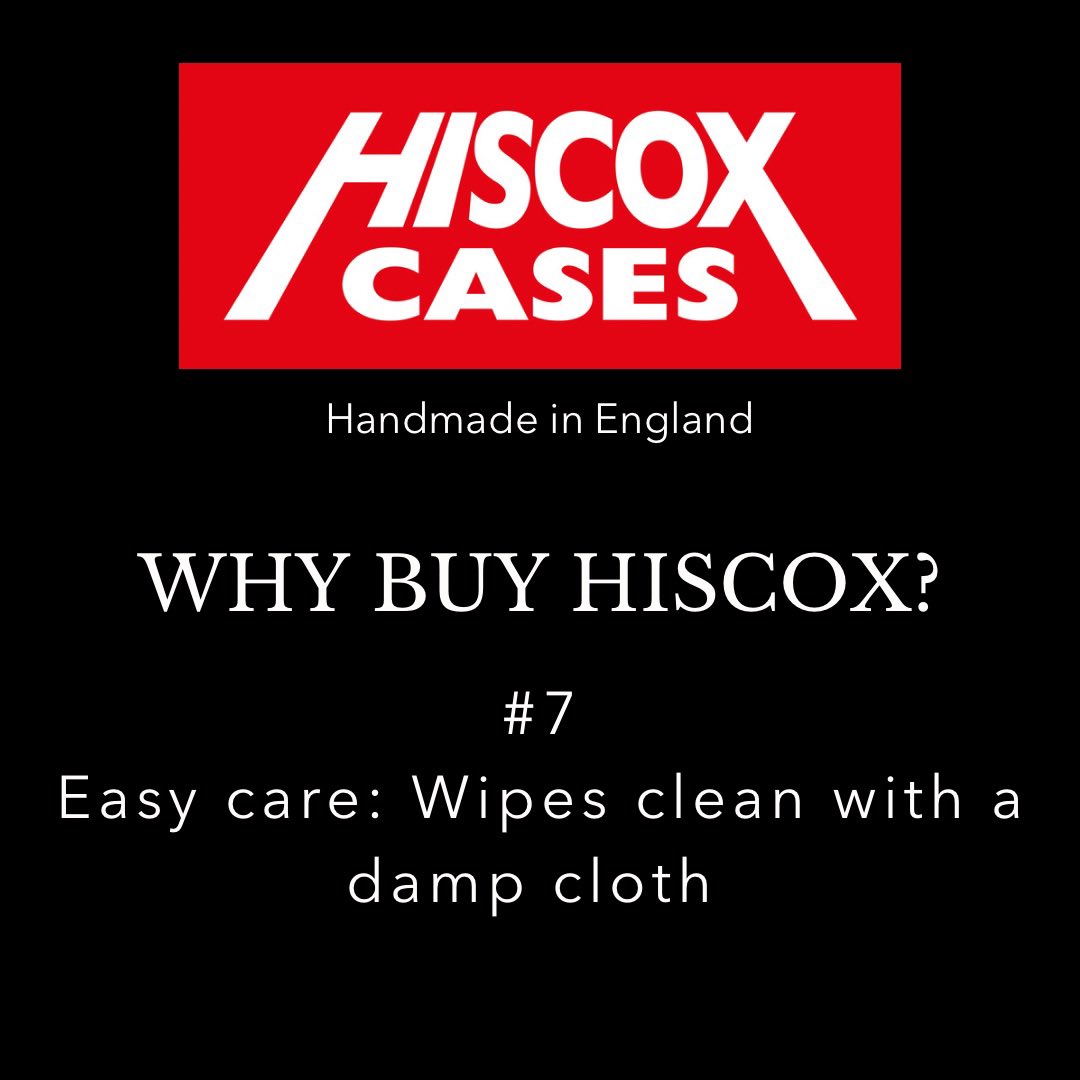 Why buy Hiscox?
#7
Easy care: Wipes clean with a damp cloth
We know you’re busy – and cleaning your guitar case doesn’t need to be another job to add to your list. All it takes to keep your Hiscox case looking in top nick is a quick wipe with a damp cloth. Sorted.