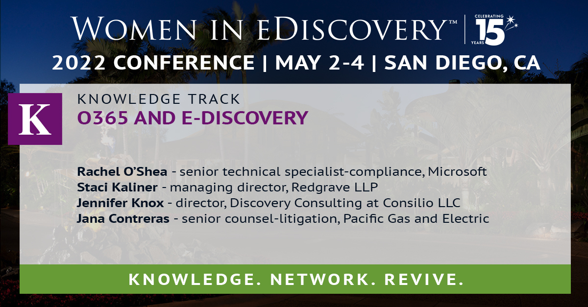 Women in eDiscovery tweet media