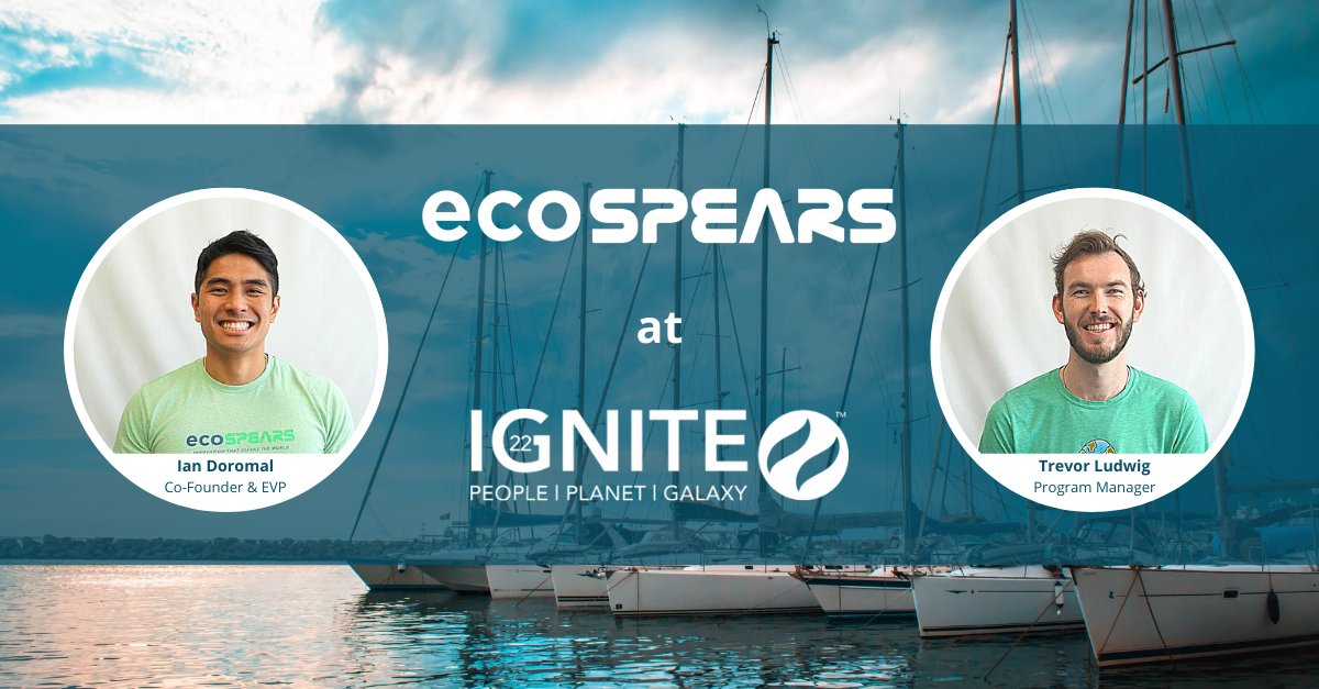 EcoSpears's tweet photo. Don’t miss ecoSPEARS at #IGNITE22! 

Where: @AltaSeaOrg at the Port of Los Angeles 
When: May 4-5th, 2022 

See you soon 👋

#people #planet #galaxy #innovation #goforblue #remediation #technology #team #teamearth #PortofLosAngeles #clean #cleanwater #environment @BraidTheory https://t.co/DNkmWpm4X8