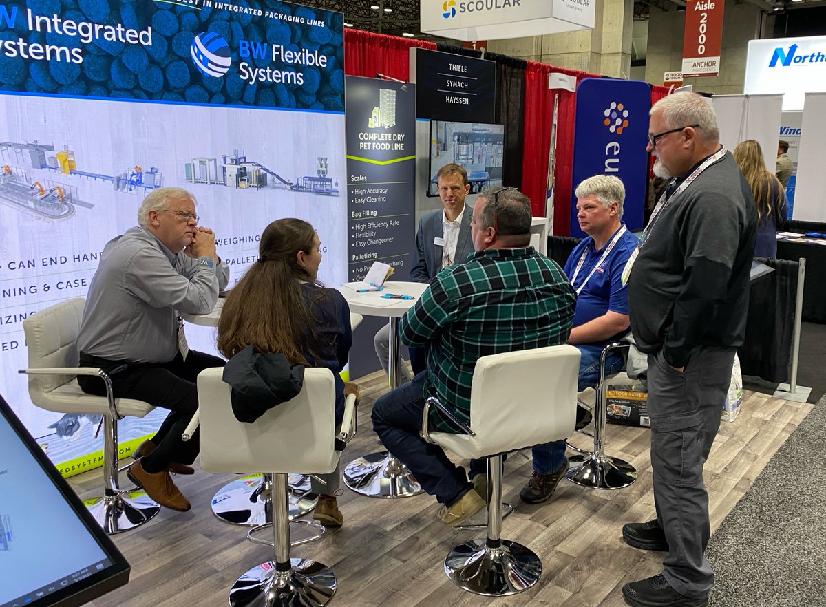 We’re off to a great start at #Petfoodforum! Stop by to learn more about our bag filling, palletizing, and pallet wrapping solutions at booth 1908. We look forward to seeing you!