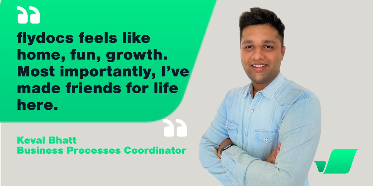 flydocs's tweet image. Take a look at what a Business Processes Coordinator role at flydocs entails with Keval Bhatt. Find out his favorite memory from the past 5 years of his #careerjourney with us here: flydocs.aero/news-insights/…

#lifeatflydocs #careers #people #peopleandculture #career #companyculture