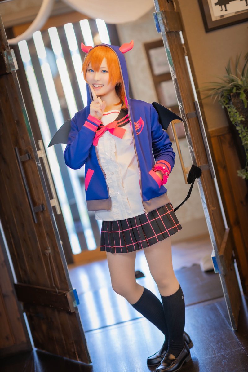 ラブライブ　コスプレ　小悪魔編覚醒後　高坂穂乃果　ウィッグ付き セクシー風 ラブライブ！小悪魔編 覚醒後 高坂穂乃果 ドレス仮装