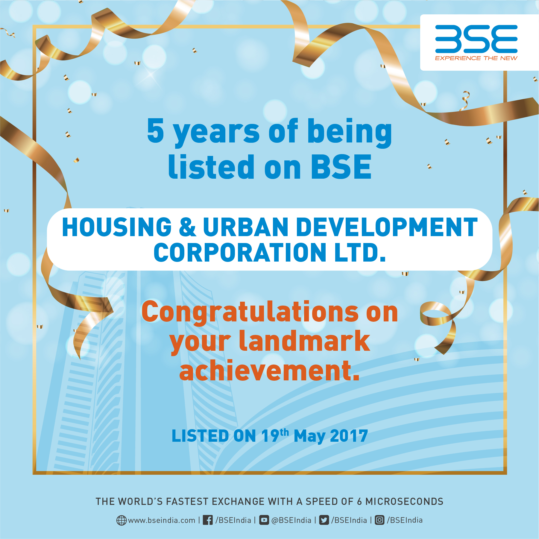 BSE India on Twitter "BSEIndia extends it's Heartiest Congratulations