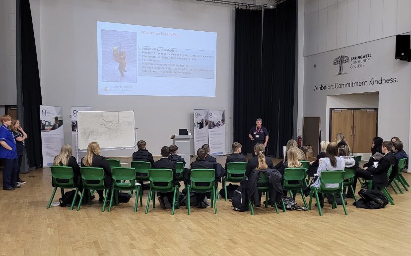 Another successful two days delivering our new water safety program to year 8 students. Thank you to <a href="/SpringwellCC/">Springwell CC</a> for supporting this life saving initiative. #Derbyshire #firefighters #water #watersafety