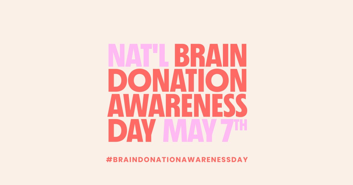 Would you help us generate support for this important resolution introduced by @repblumenauer and @RepBrianFitz?
Ask your Representative to co-sponsor H. Res. 1069 to designate May 7th as #BrainDonationAwarenessDay. Simply click the link.
ow.ly/i5el50IZ3tS #bethebrain