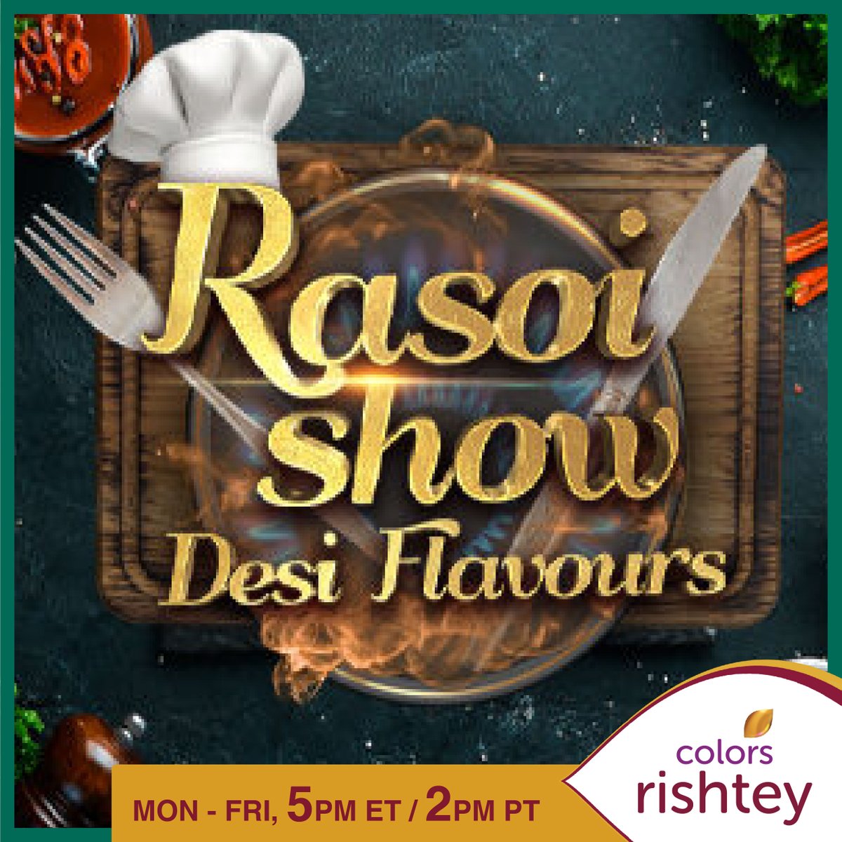 The Rasoi Show is here for teaching you some amazing new dishes. Tune in Mon-Fri at 5 PM ET / 2 PM PT on #ColorsRishteyUSA.
#ColorsUSA #RishteyUSA #RishteyAmericas #HindiShows #DesiEntertainment