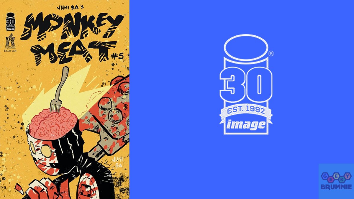 GeekyBrummie's tweet photo. The first comic #OnTheRadar this week is #MonkeyMeat #5 by @Juni_Ba from @ImageComics - unfortunately this series also ends with this issue but it's great to see Image putting out such original books ^KB https://t.co/bW0anjjyQa https://t.co/VsG1mzBoka