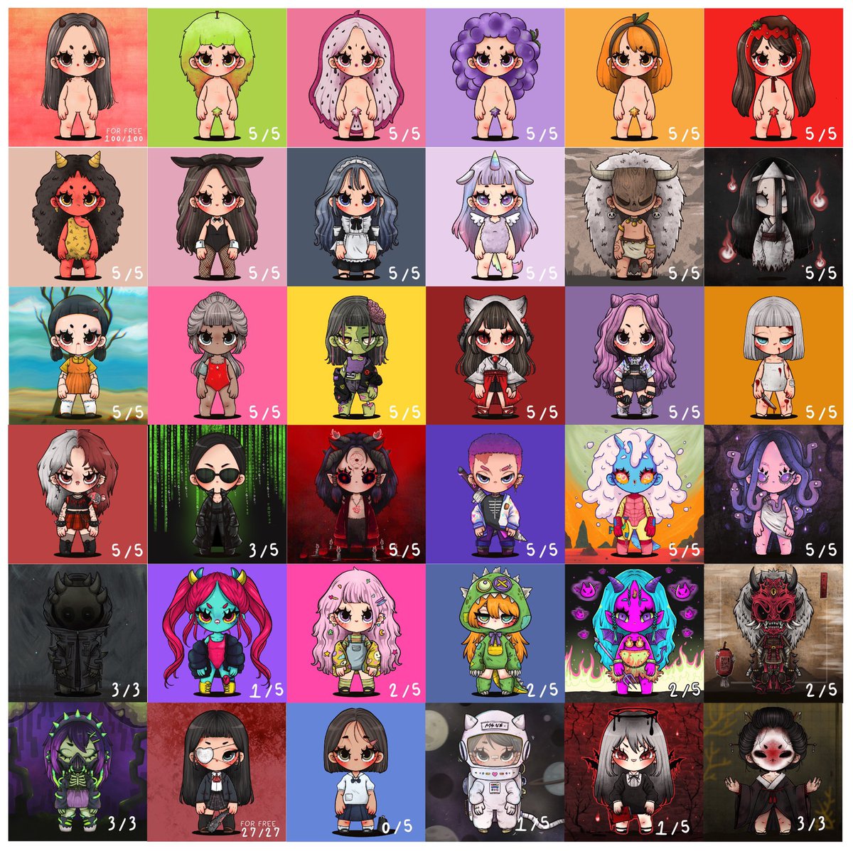 ALL CARD 🃏 
ON <a href="/ParasHQ/">Paras 🟩🟧</a> 
“ BABY MISSING NOSE “

Child devil has MISSING NOSE 😈
Born to destroy the world

HAND DRAWING 69 UNIQUE
Check out ! 

paras.id/jinjinxmsns.ne…

#nftcollection  #nftartist #nftthailand #PARASnft #NEAR #NEARcollector #NEARnft