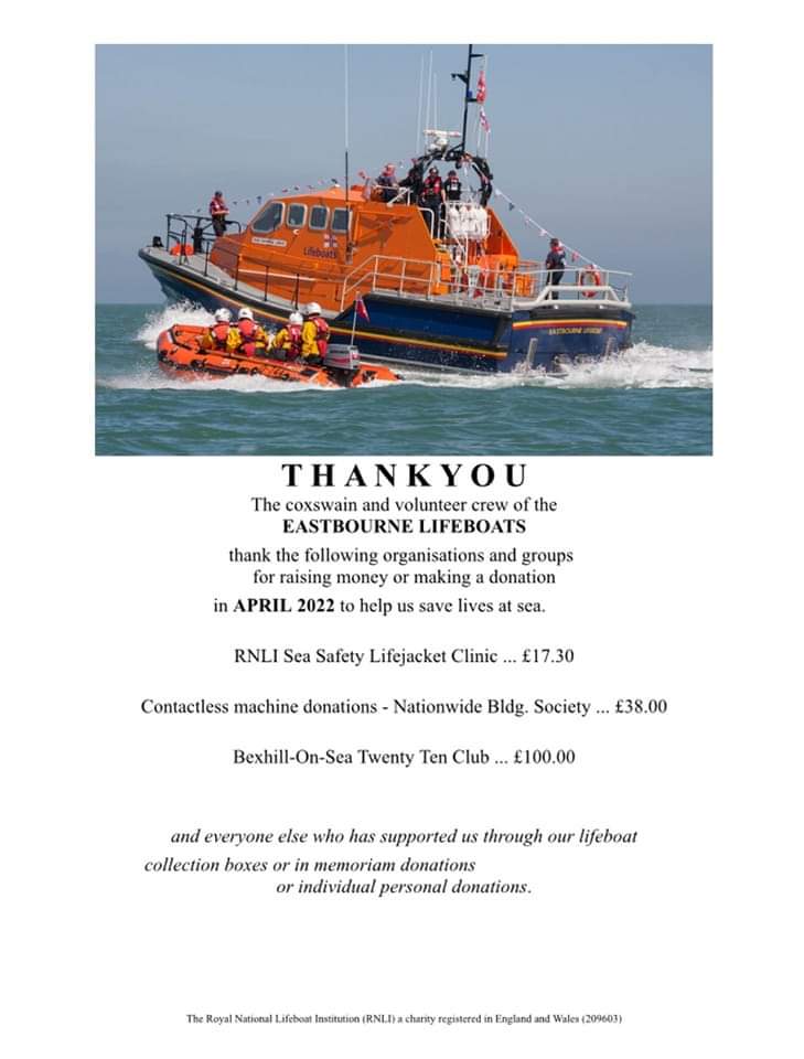 Eastbourne Lifeboats (@RNLIEastbourne) on Twitter photo 2022-05-04 13:10:44
