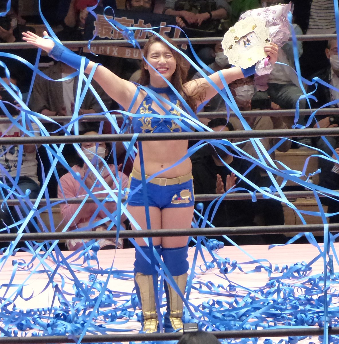 cj2059's tweet photo. #才木玲佳 #tjpw #東京女子プロレス #W_1 #Cheer1 #お疲れ様でした https://t.co/fogxFDGRgH