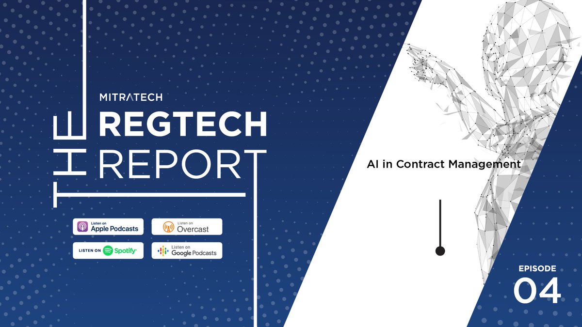 A new episode of #Mitratech's #TheRegTechReport #Podcast is out now!

In this episode, #AI capabilities and future advancements in the #ContractManagement space.

Listen directly below or subscribe to #TheRegTechReport wherever you get your podcasts!

hubs.li/Q019vbZf0