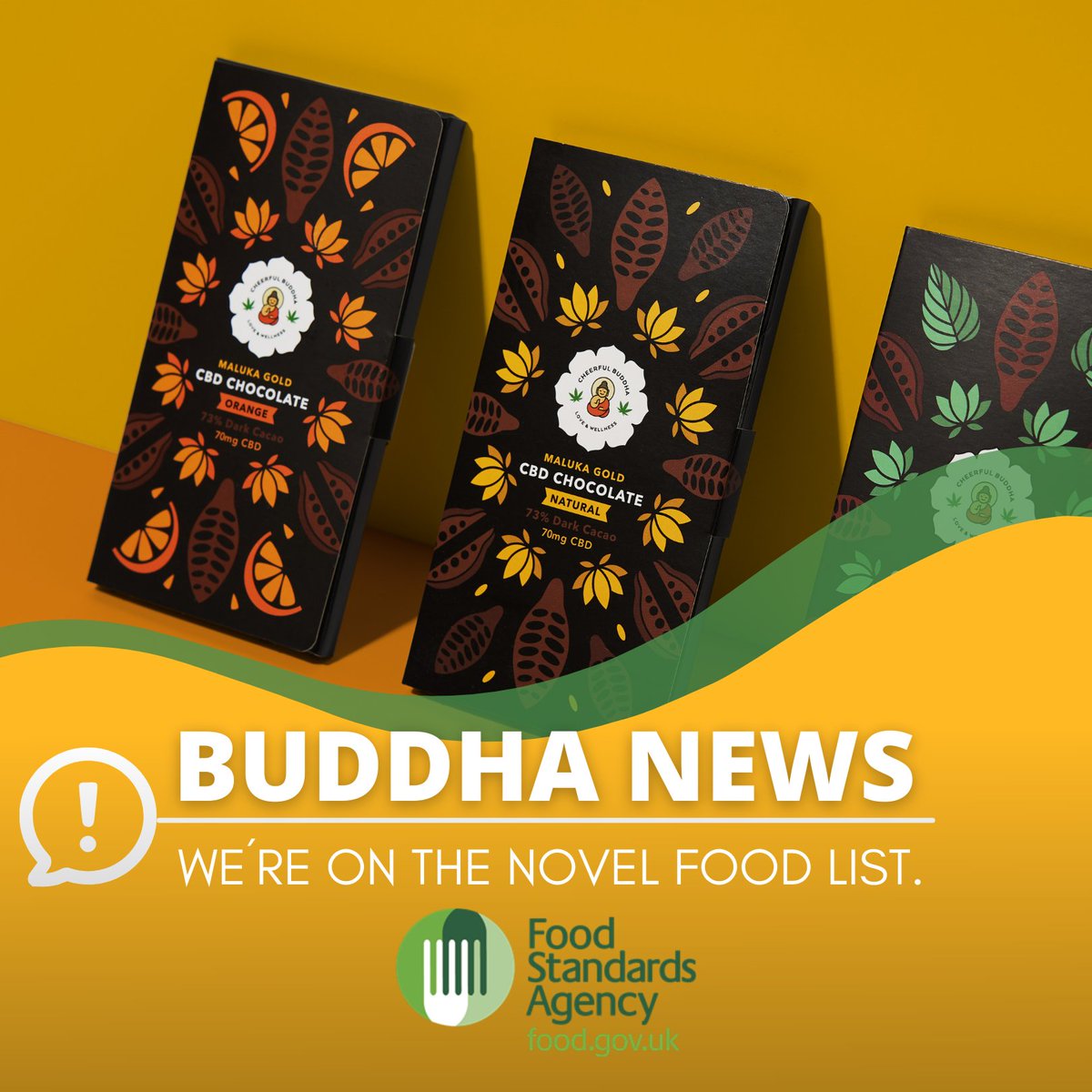 We are very happy to announce that we have been included on the latest update from the Food Standard Agency's (FSA) Public List of CBD products 😀⁠
⁠
The process getting to this point has been….long!⁠
⁠
#cbd #cbdcoffee #cbduk #naturalCBD #cheerfulbuddha #wellness #packaging