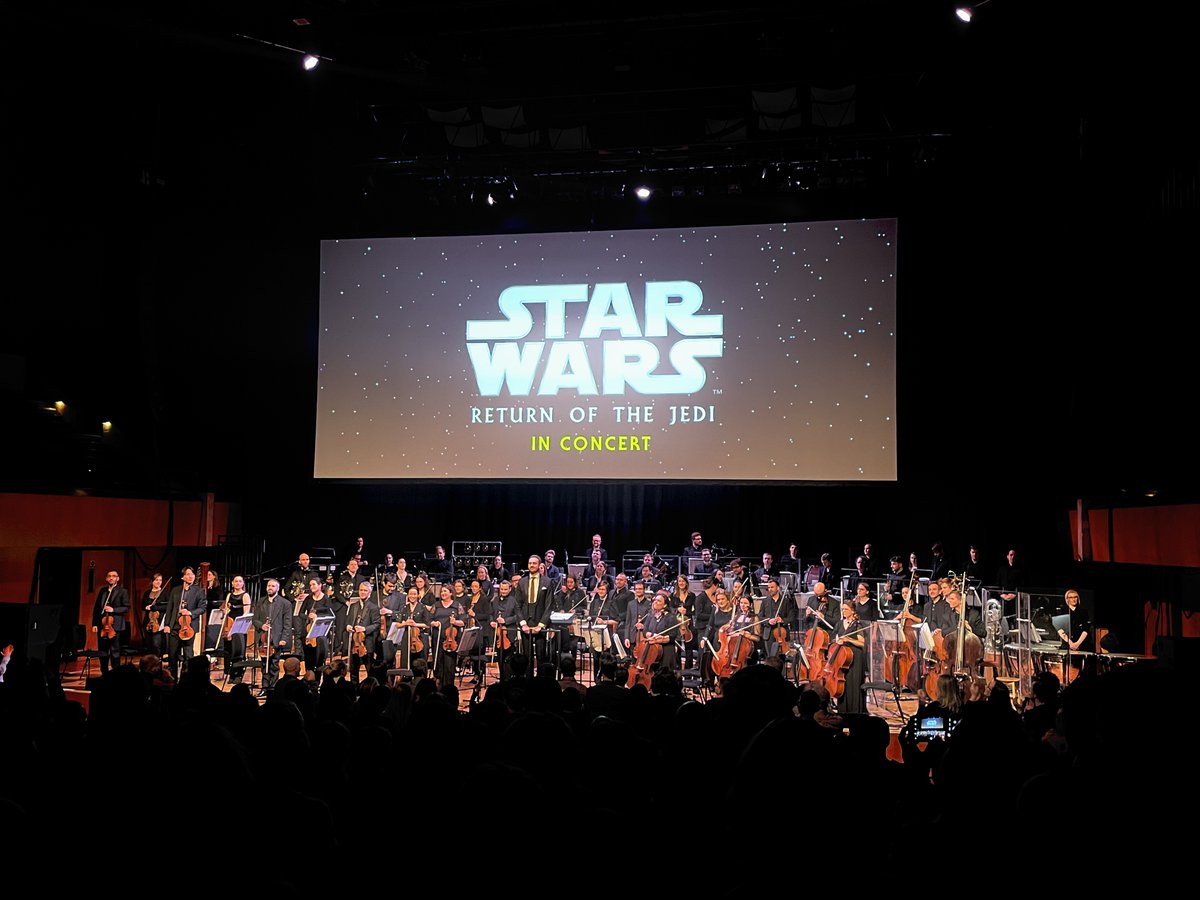 MusicAgencyCom's tweet photo. This #StarWarsDay2022 we throwback to the tours we've worked on for @senbla and @Disney, providing @NovelloOrch musicians and orchestra management to the @StarWarsUK 'A New Hope' (2018), 'The Empire Strikes Back' (2019) and 'Return of The Jedi' (2021/22) in Concert. https://t.co/N9gYW1jO3H